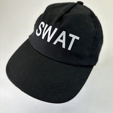 SWAT Kids Black Ball Cap Hat Adjustable Baseball