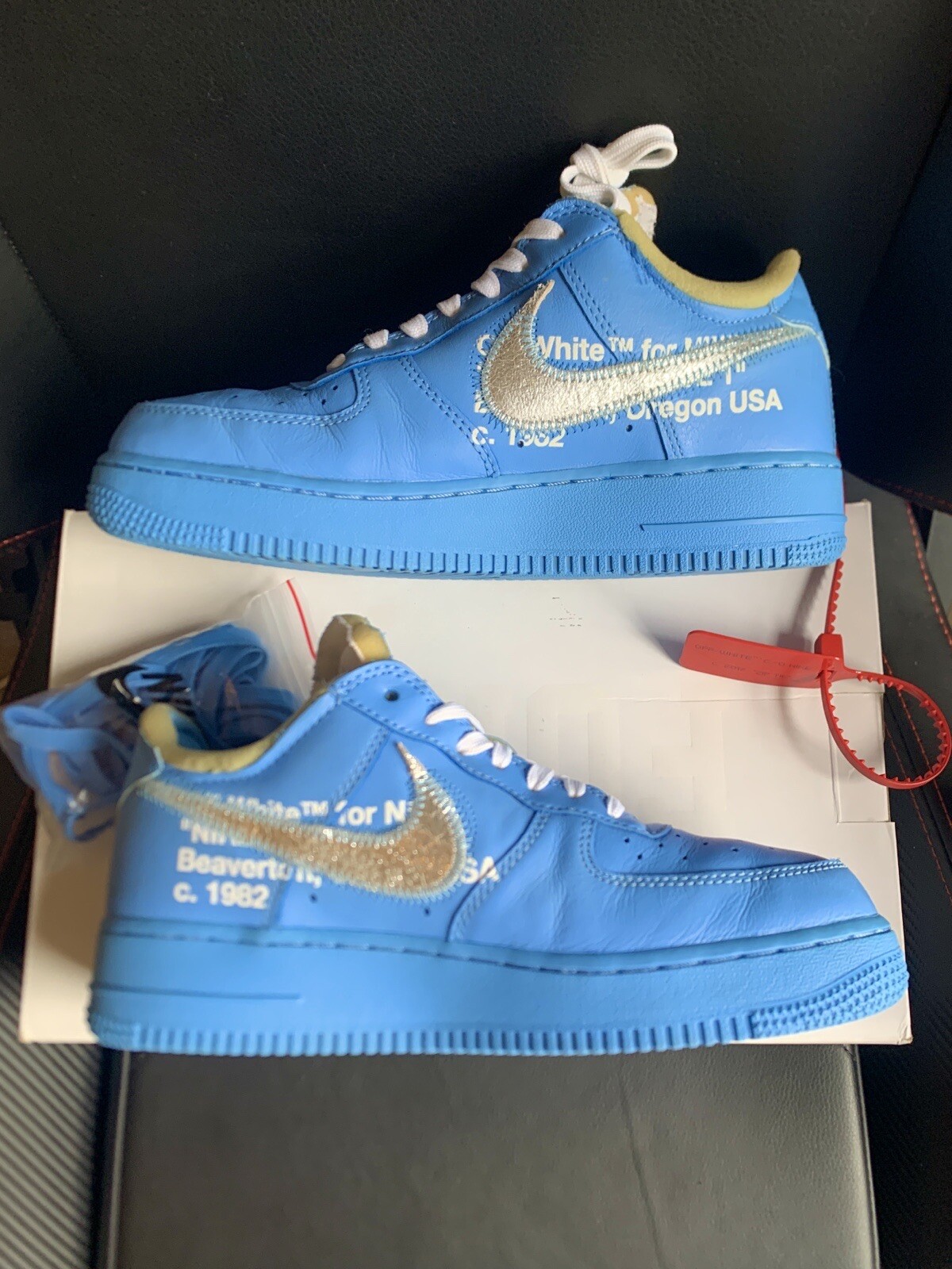 OFF WHITE X NIKE Nike x Off bianche AF 1 basse MCA 5 5 UK (adatta 6 6 5 UK)