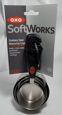 NEW OXO SoftWorks Stainless Steel Measuring Cups