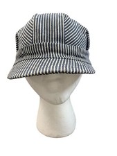 Vtg Toys R US Railroad Hat Cap Engineer Conductor Train Stripe Kids SMALL