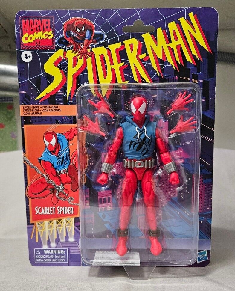 Marvel Legends Retro Spider-Man - Scarlet Spider 6" Action Figure Wave 4 2024