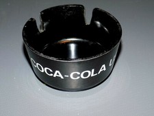 VINTAGE COCA-COLA RESIN PLASTIC BLACK ASHTRAY Coke Coca Cola Rare Collectible