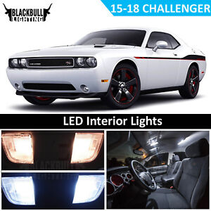 Details About White Led Interior Light Replacement Kit For 2015 2018 Dodge Challenger 7 Bulbs