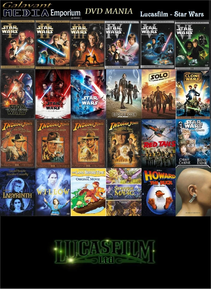 DVD Mania Pick Your Movies Disney Pixar Lucasfilm Family Combined Ship DVD Lot - Image 4 of 4