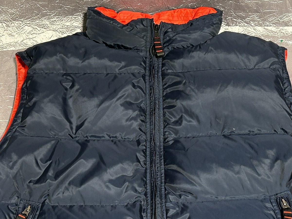 ジャケット・アウター 00s OLD GAP Puffer Shell Down Vest GAP Down Vest Jacket Vintage 2000 Puffer Red/Blue Men's Vest