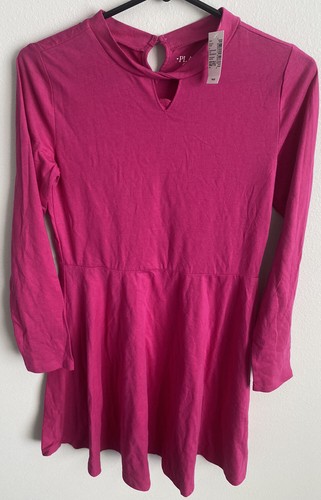 The Children’s Place Girls Hot Pink Long Sleeve Dress Size 16 XXL