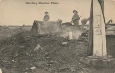 Military Army Guarding Munition Plants Pre-WWI Post Card
