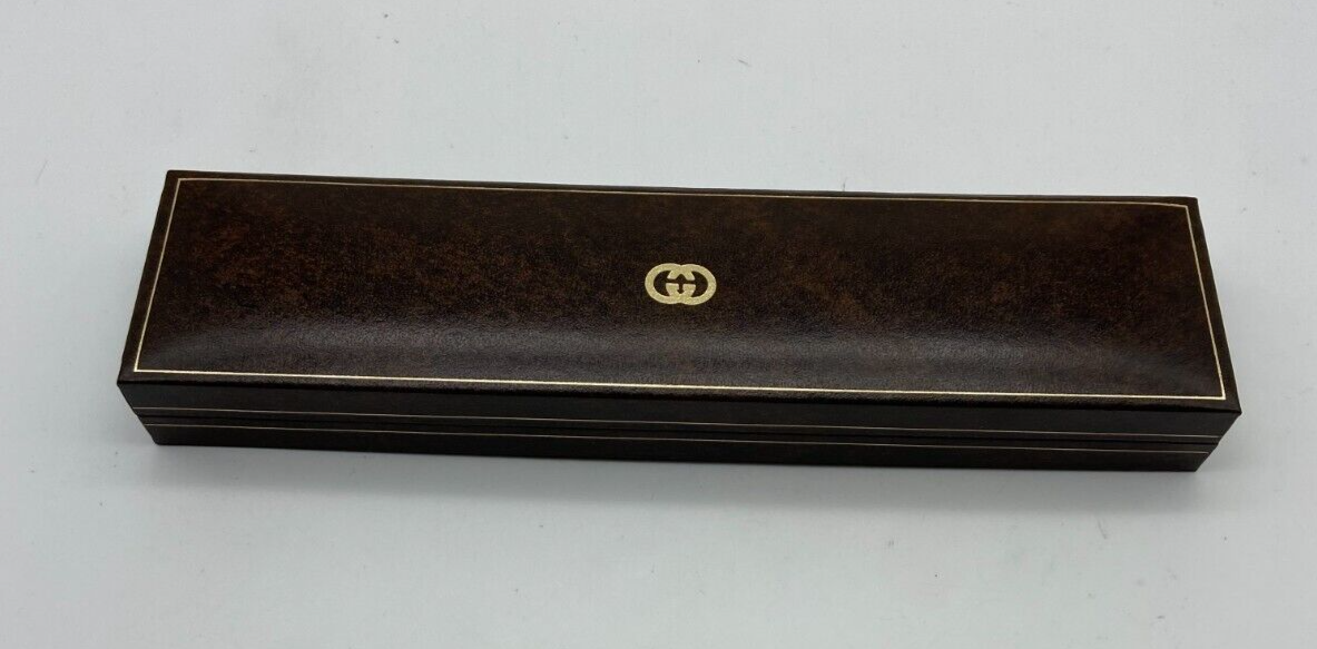 Gucci Vintage Long Brown Watch Box Case #1528 | eBay