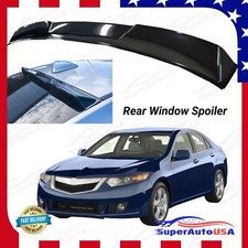 Fits 2009-14 Acura Tsx Gloss Black V Style Rear Roof Window Visor Spoiler Fits 2009-14 Acura Tsx Gloss Black V Style Rear Roof Window Visor Spoiler