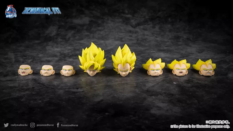 Demoniacal Fit Upgrade Kits Apply To SHF Hair Super Saiyan Yellow Goku  Vegeta