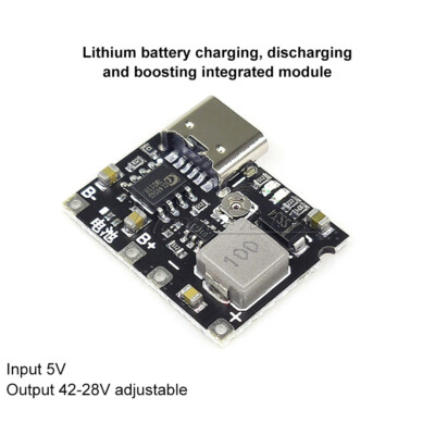 Lithium Li-ion 18650 3.7V 4.2V Battery Charger Board DC-DC Step Up Boost Module