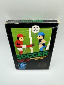 Soccer Nintendo Complete NES Black Box Hang Tab 5 Screw Near Mint Cart & Manual