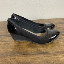 anne klein corner wedge heels