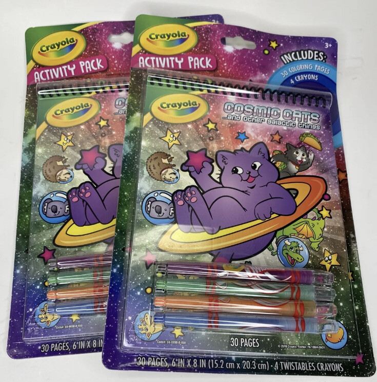 Lot Of Crayola Cosmic Cats Other Galactic Activity Pack