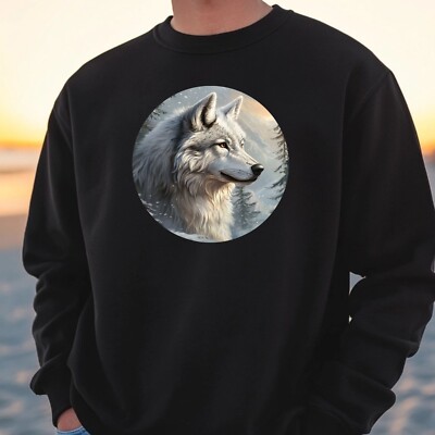 Wolf Portrait Sweatshirt Kuschelig und Perfekt für jeden Anlass S bis 4XL