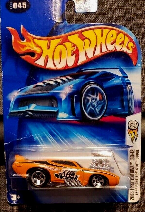 Hot Wheels 2003 First Editions 1969 Pontiac GTO JUDGE - Orange