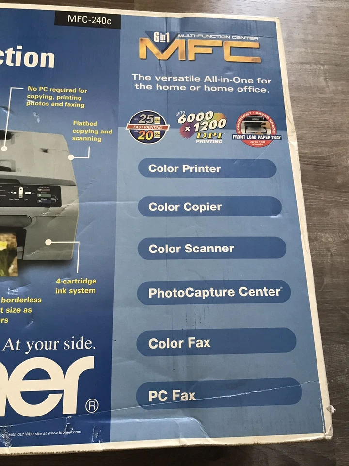 Sealed BROTHER MFC-240C Color Inkjet All-In-One PRINTER w FAX COPIER SCANNER - Image 3 of 4