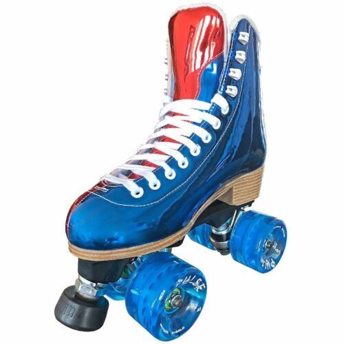 PERZCARE Roller Skates for Women,Double Row 4 Wheels Shiny Quad