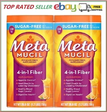 Metamucil Fiber Supplement, Orange Sugar Free, 260 Servings, Exp 05/2026