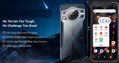 Helio G99 120Hz 6.6'' 12GB+12GB RAM 256GB ROM 100MP Camera NFC Rugged Smartphone