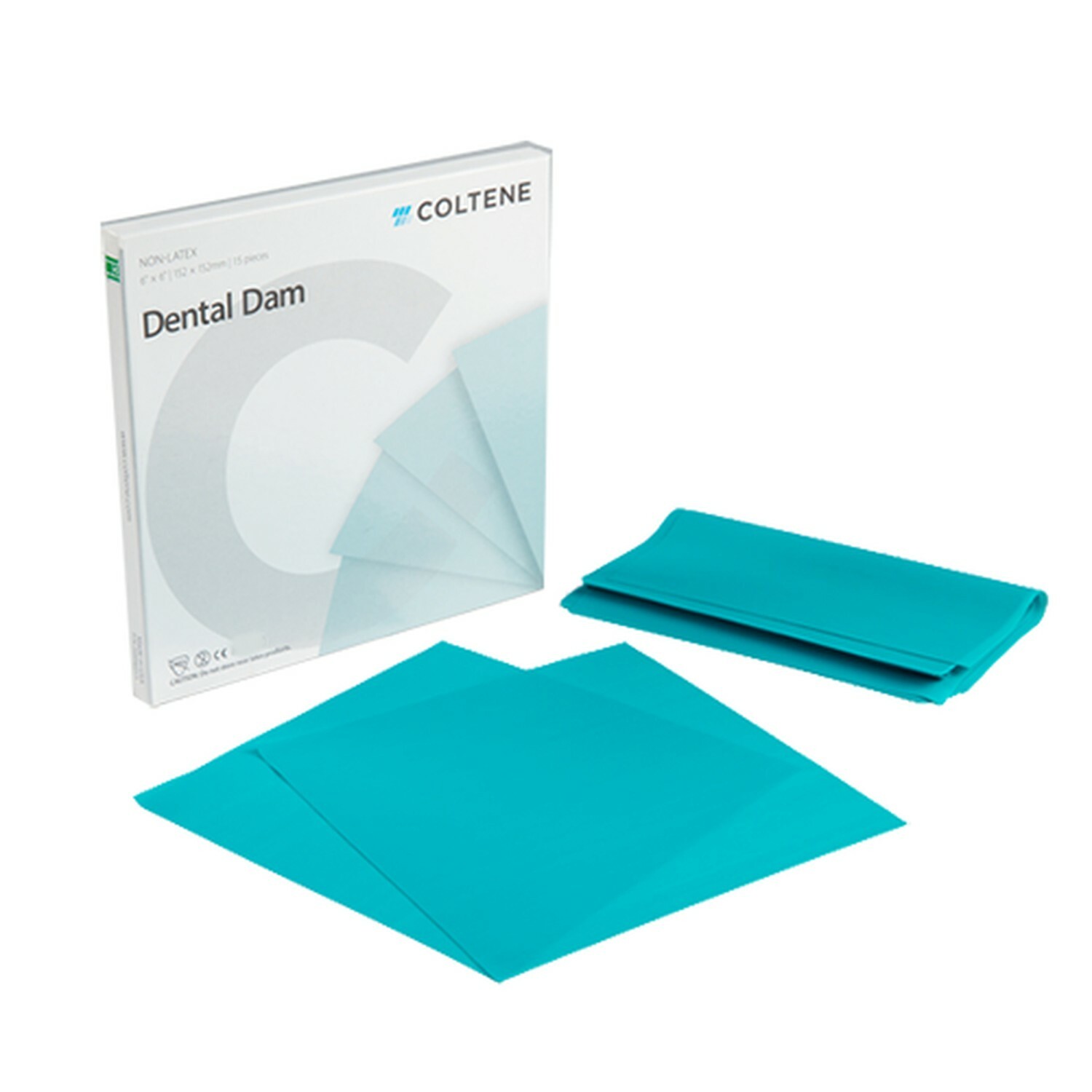 *15Pieces* Coltene Dental Dam 6" x 6" Medium Teal Green H09105 eBay
