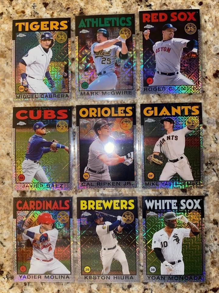 SILVER CHROME TOPPS 2021 CARD LOT 1986 THROWBACKS PICK YOUR CARD !!! - Image 2 of 4