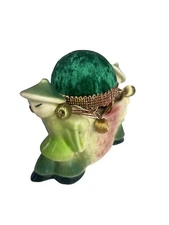 Shawnee Vintage Art Pottery Planter 537 Asian Men With Basket sewing pin cushion