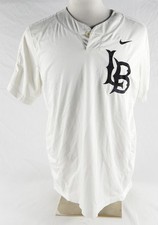 2019 Long Beach State Dirtbags #31 Game Used White Jersey Baseball L 274