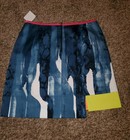 New TAHARI Borage mini skirt multi color Sz 6 cascade unique asymmetrical Medium — photo 6