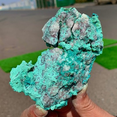 336g Natural copper mine with malachite Primitive mineral specimen Gemstone