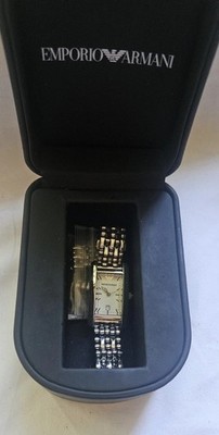 New Emporio Armani Silver Bracelet Watch Adjustable AR0102 