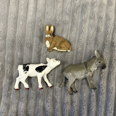 Vintage Frühförderzentrum Tierfiguren Esel Hase Kuh