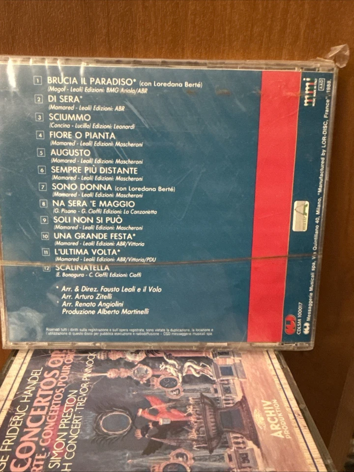 FAUSTO LEALI - Vol. 2 CD con LOREDANA BERTE' - 1988 Raro !! CGD SIGILLATO no bar - Immagine 2 di 2