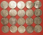 20 Coin Morgan Silver Dollar Roll, AU to CH AU, 8 pc's are Mint Marked.