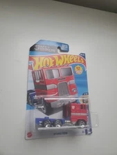 Hot Wheels 2025 Transformers Optimus Prime Screen Time F Case New Semi HTF 