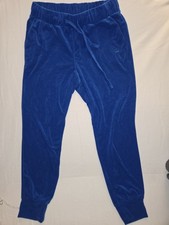 Juicy by Juicy Couture Blue Velour Jogger Pants Y2K Inspired Size Medium