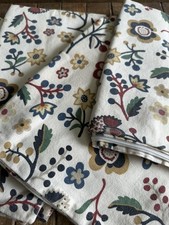 20 x20 Set Of 4 Cottage Floral Cotton Twill Zip Pillow Sham Covers