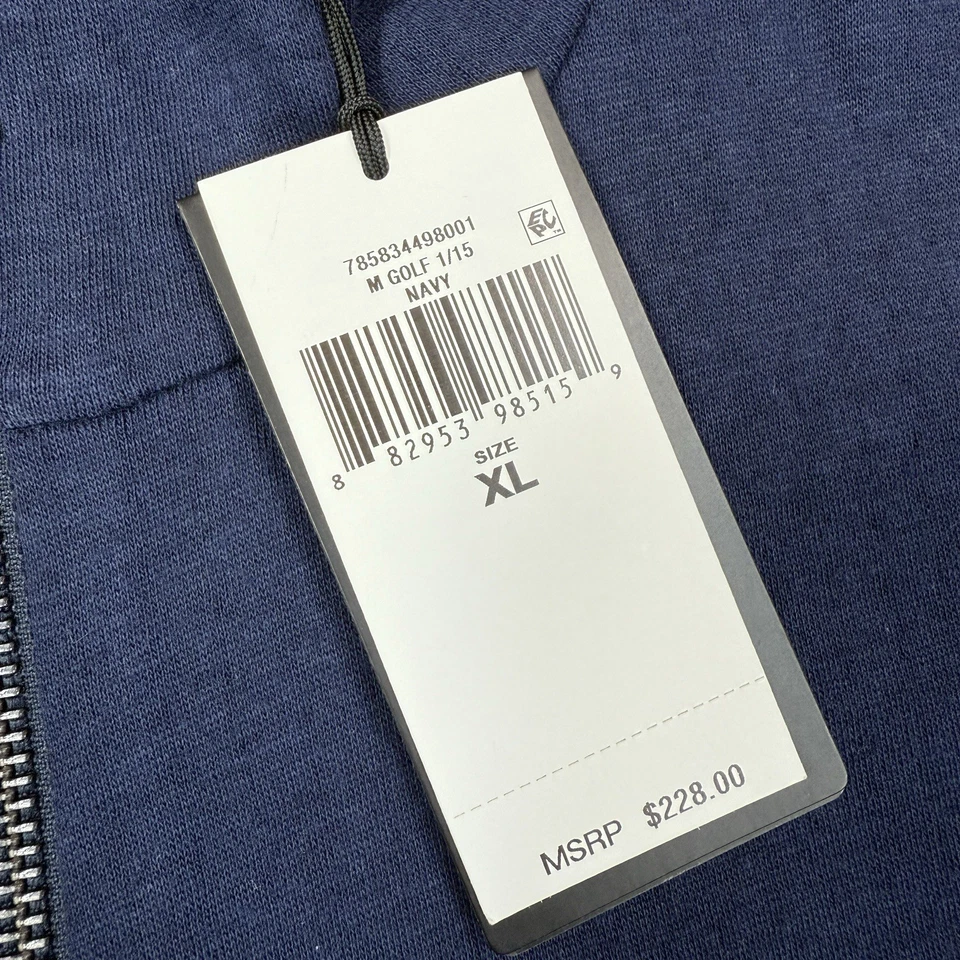 RLX Ralph Lauren Men's Golf Full Zip Jacket Cotton Modal Navy Blue Size XL NWT - Image 4 of 4