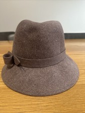 Vintage Frank Olive 100% Wool Excello Brown Hat USA Made One Size