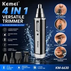 4-in-1 Rechargeable Trimmer for Nose, Beard, Ear, Eyebrow Hair/ Men Grooming Kit