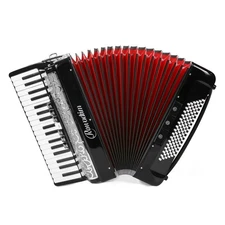Accordion - 37 Key 96 Bass Professional Live Performance (Black)