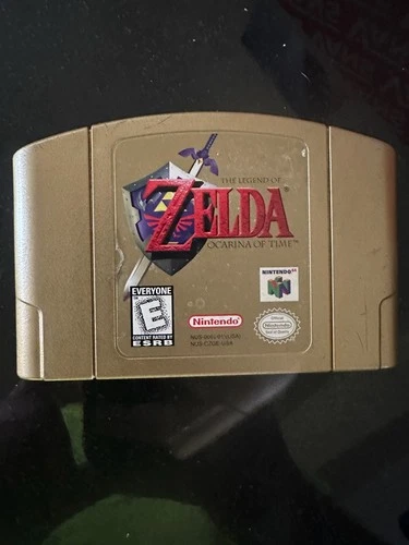 Zelda Ocarina Of Time N64 Gold Collectors Edition Nintendo 64 Oot Tested Working