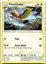 Fletchinder 13/30 Uncommon SM Trainer Kit: Lycanroc & Alolan Raichu Pokemon LP