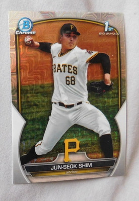 2023 Bowman Chrome 1st Prospects Mojo Refractor #BCP-153 Jun-Seok Shim