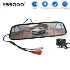 Rückspiegel HD Monitor - Auto Rückfahrkamera mit 170° Weitwinkel Einparkkameras