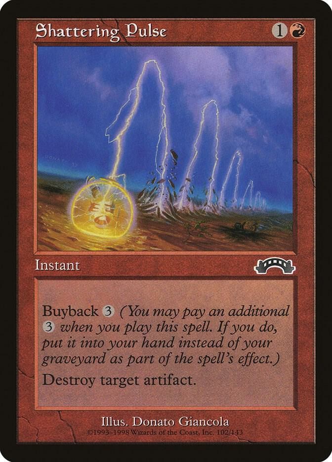 Shattering Pulse 102 Common Exodus Magic: The Gathering Lightly Played