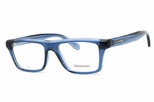 NEW Salvatore Ferragamo SF2988 450 Transparent Azure 54mm Eyeglasses
