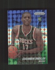 2014-15 Panini Prizm #299 Damien Inglis Prizms Blue and Green Mosaic