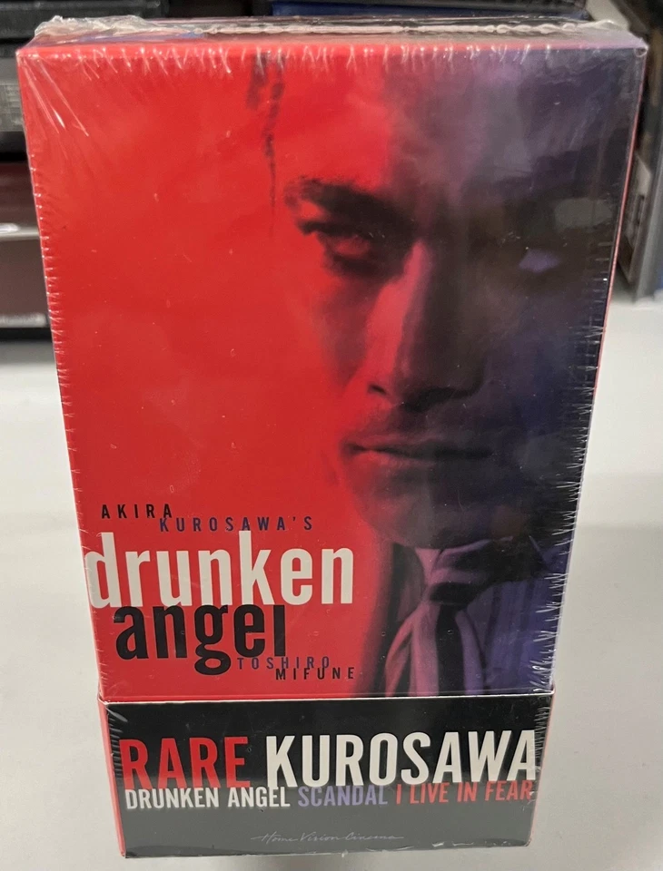 Rare Kurosawa VHS Box Set Drunken Angel Scandal I Live In Fear NEW SEALED - Image 4 of 4