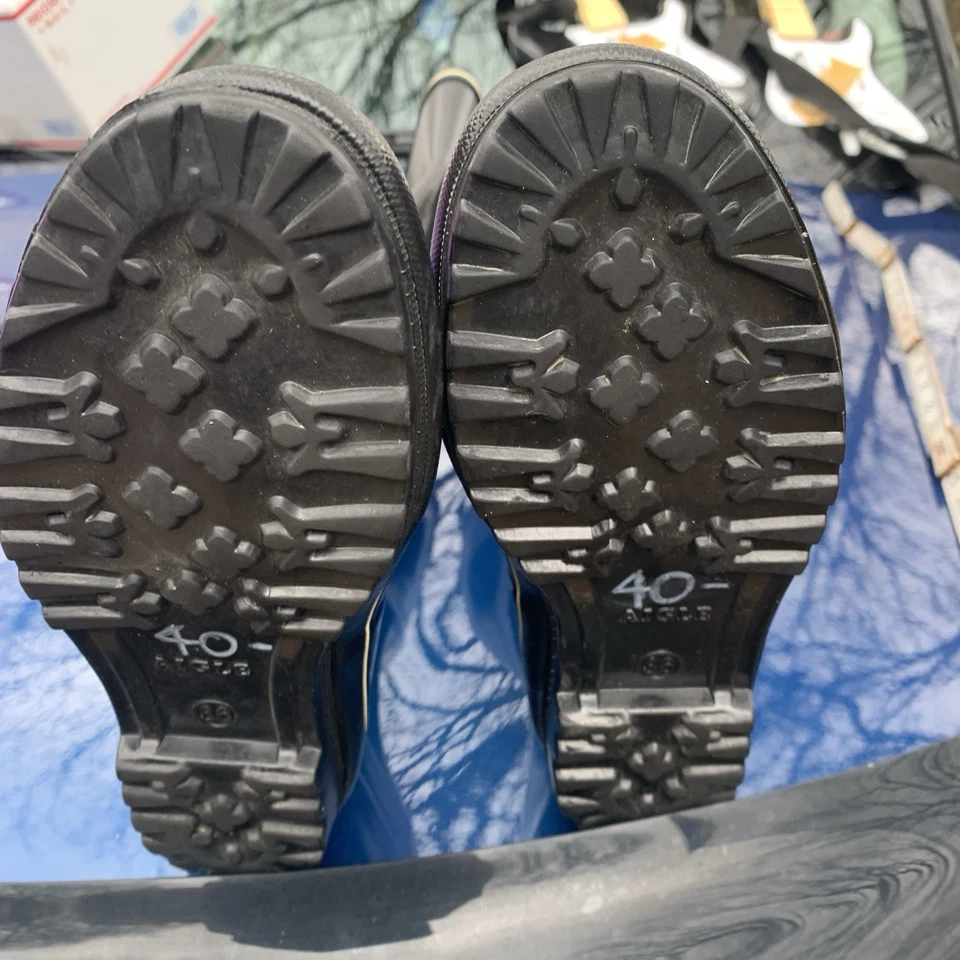 Botas de lluvia Aigle usadas en excelente estado campo francés Gorpcore pescador talla 36 EE. UU. 5,5 Foto 3 de 4